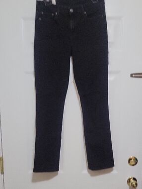 GAP Classic Straight Mid Rise Jeans in Black and White